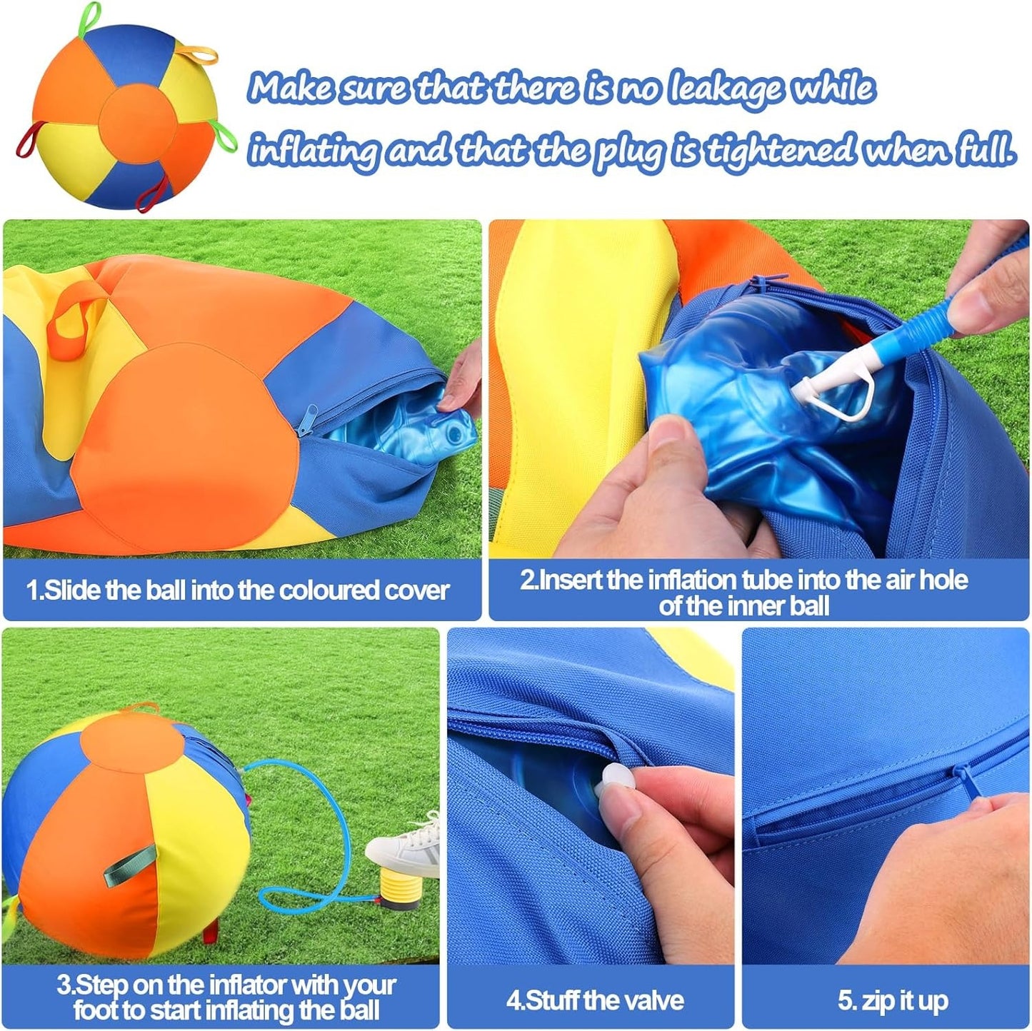 Herding Ball for Dogs, Large Dog Ball with Handles for Outdoor Play
