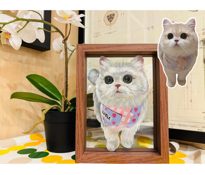 Hand-Painted Pet Portrait