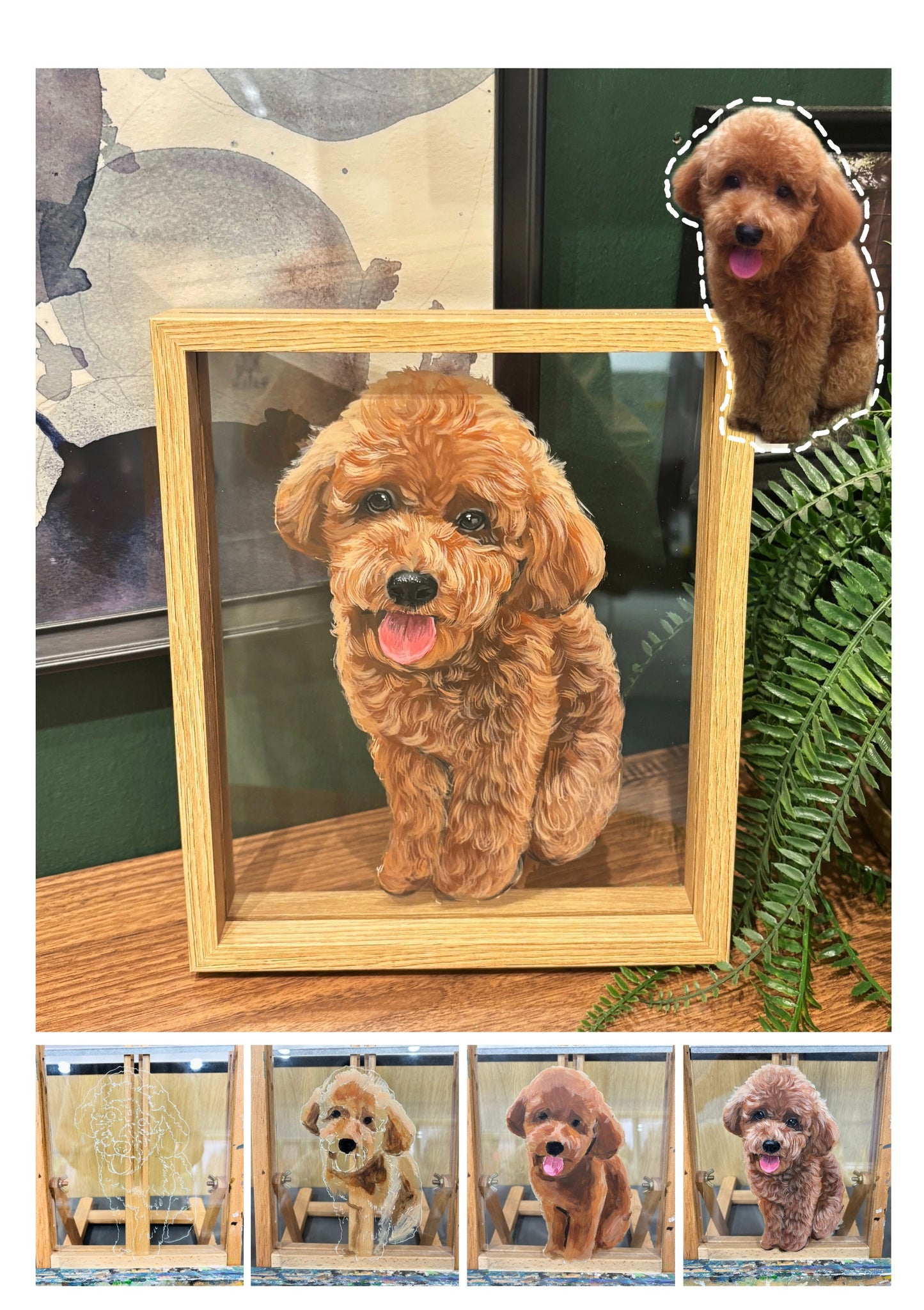 Hand-Painted Pet Portrait