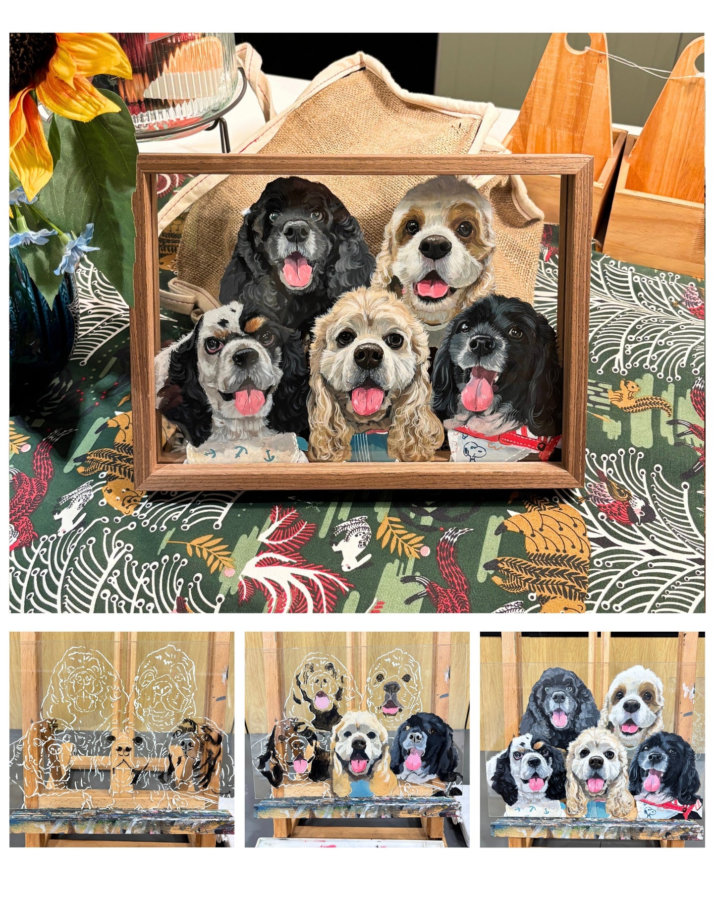 Hand-Painted Pet Portrait