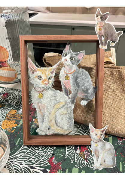 Hand-Painted Pet Portrait