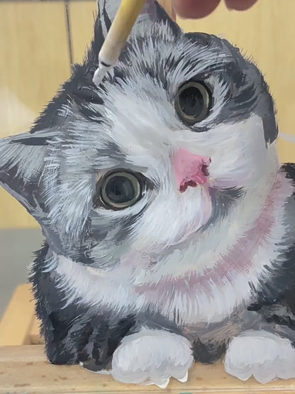 Hand-Painted Pet Portrait